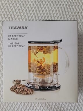Teavana PerfecTea Maker 16fl oz 473mL Clear With Grey Lid